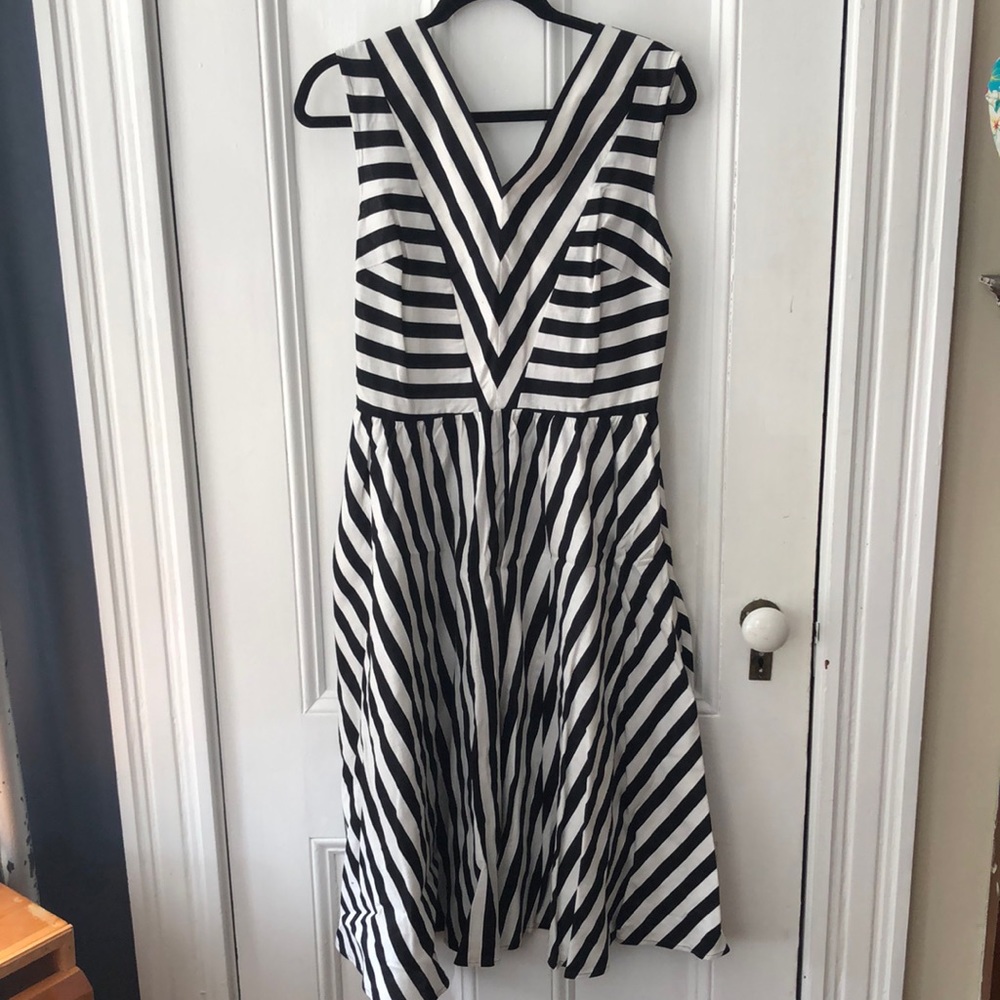 Collectif Joanie Striped Swing Dress US Size 8